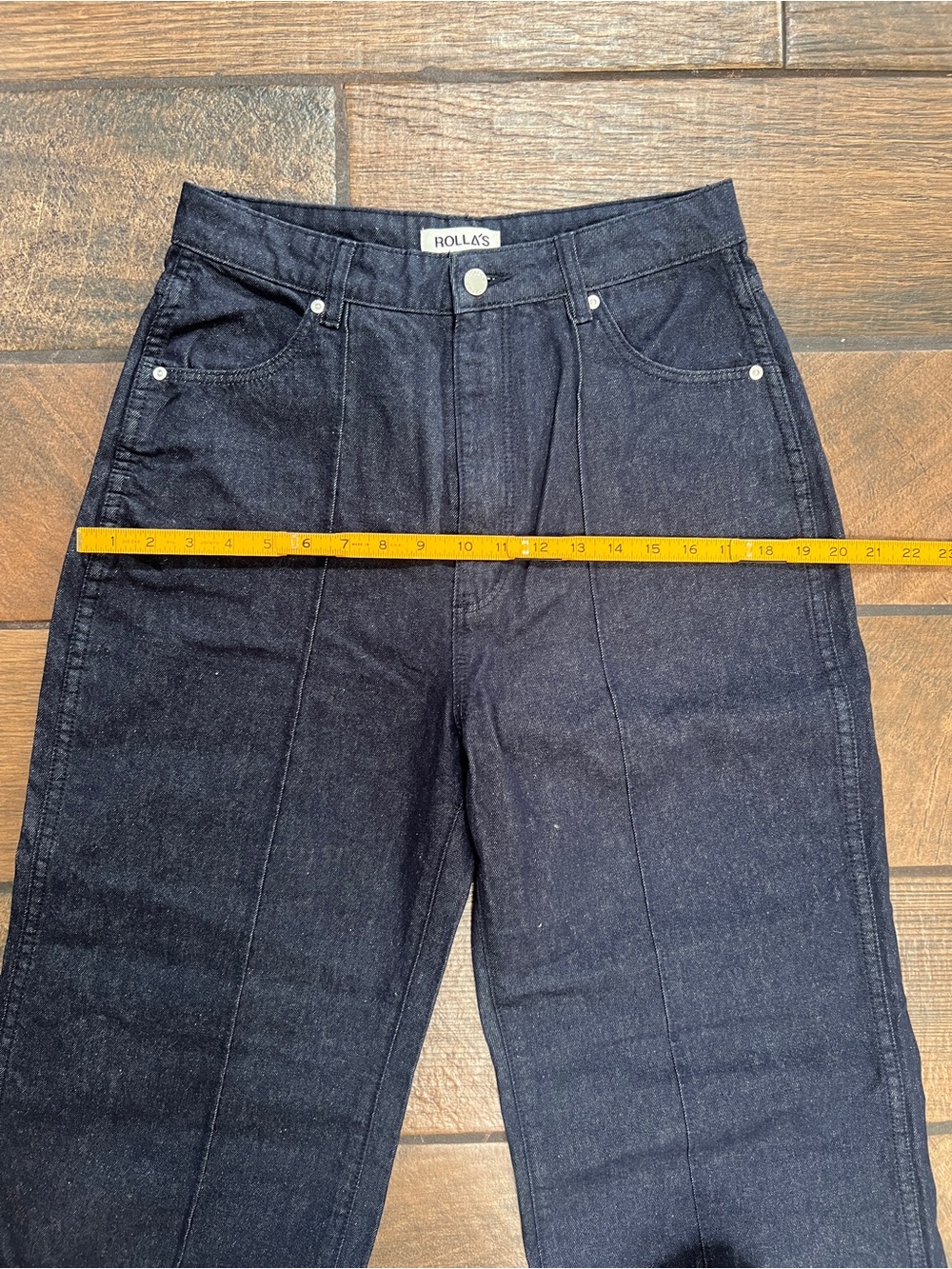 FREE SHIP - ROLLA'S Dark Indigo Studio Flare Jeans - Picture 6 of 8